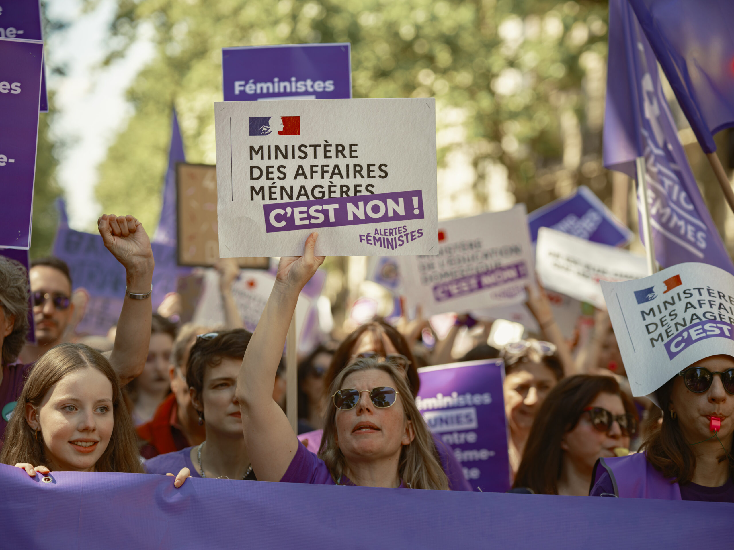 Manifestation ALERTES FEMINISTES - pre-legislatives 2024.