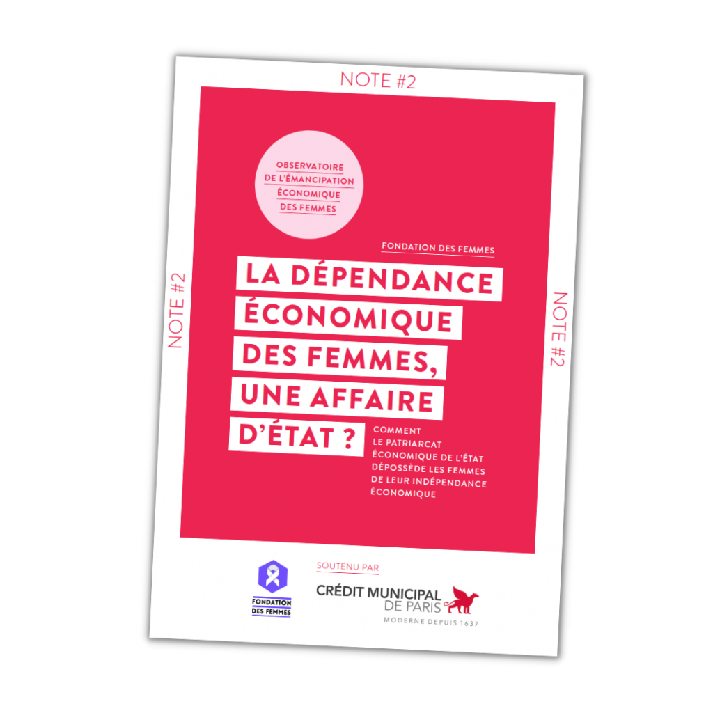 couverture de la note "La dépendance économique des femmes : une affaire d'Etat ?"