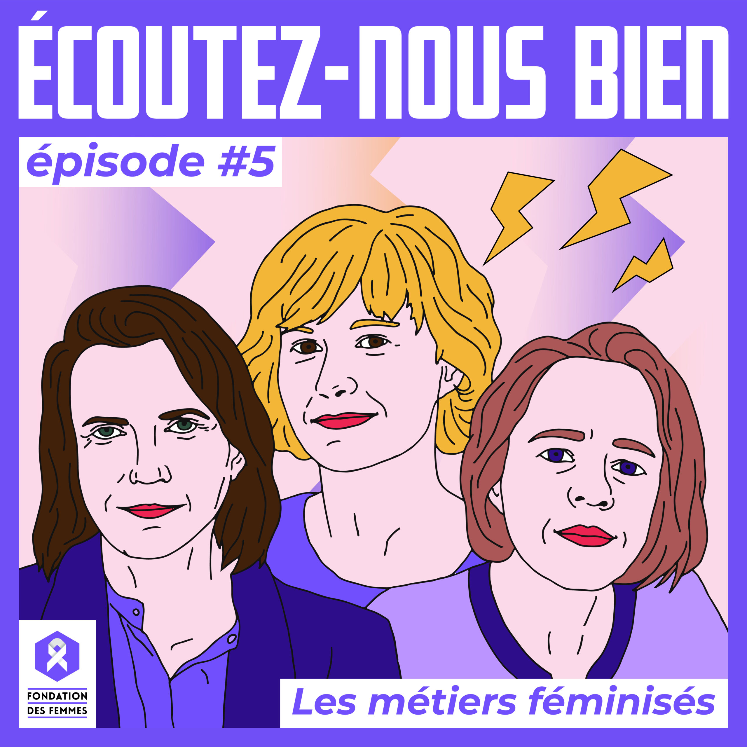 Illustration portraits de Claire Hédon, Céline Martinez et Maître Frédérique Pollet-Rouyer